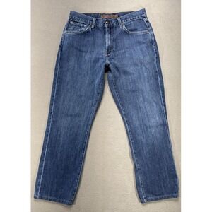 Agave Jeans Waterman Mens Sz 32 (29x28) Blue Straight Relaxed Baggy Faded Denim